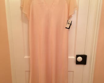 Vintage Natori Nightgown NWT-Saks Fifth Avenue Peach Size Large