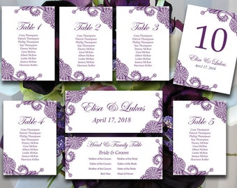 Purple table setting | Etsy Purple table setting | Etsy