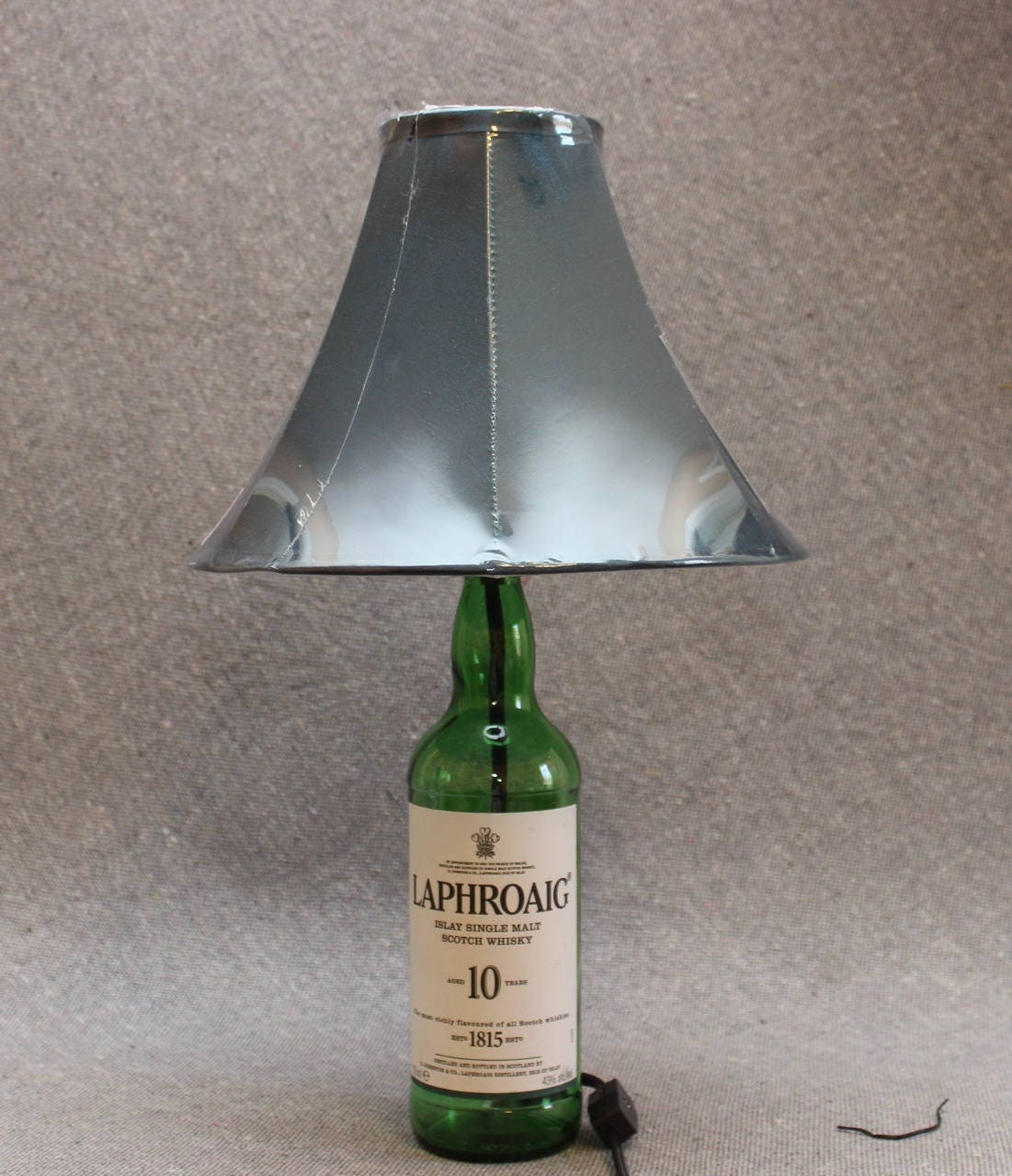 Laphroaig Whiskey Bottle Lamp Description Original 750ml Laphroaig Scotch Whiskey Bottle Turned Into A Lamp