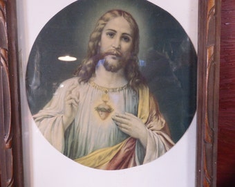 Vintage Picture Sacred Heart of Jesus