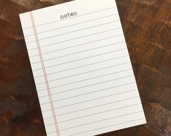 Notebook Paper Notepad