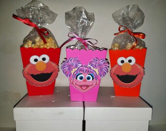 Elmo and Abby Cadabby Snack Boxes - Set of 10
