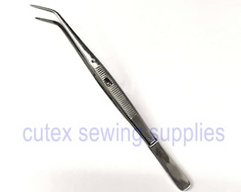 6" Deluxe Bent Locking Serger Tweezer