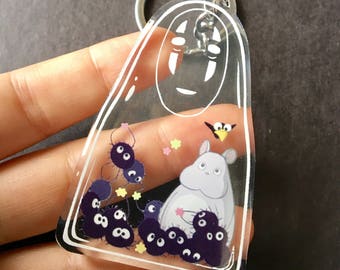 2.5" No Face Spirited Away Acrylic Keychain