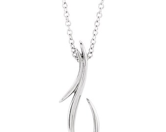 Sterling Silver Freeform Necklace