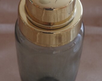 vintage Cocktail Shaker - Smoked glass - Martini Shaker - Barware - Shaker