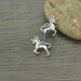 Unicorn charms, 10 pcs charms, Cute charms, Tibetan silver charms, Alloy charms, Metal charms, Jewelry findings, 27 mm x 17 mm, A385
