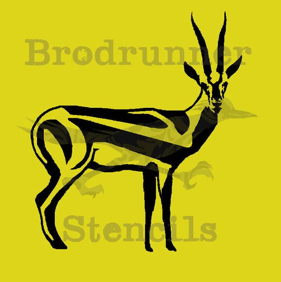 Antelope Stencil Reusable Various Sizes