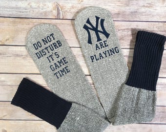 Do not disturb It's game time YANKEES socks