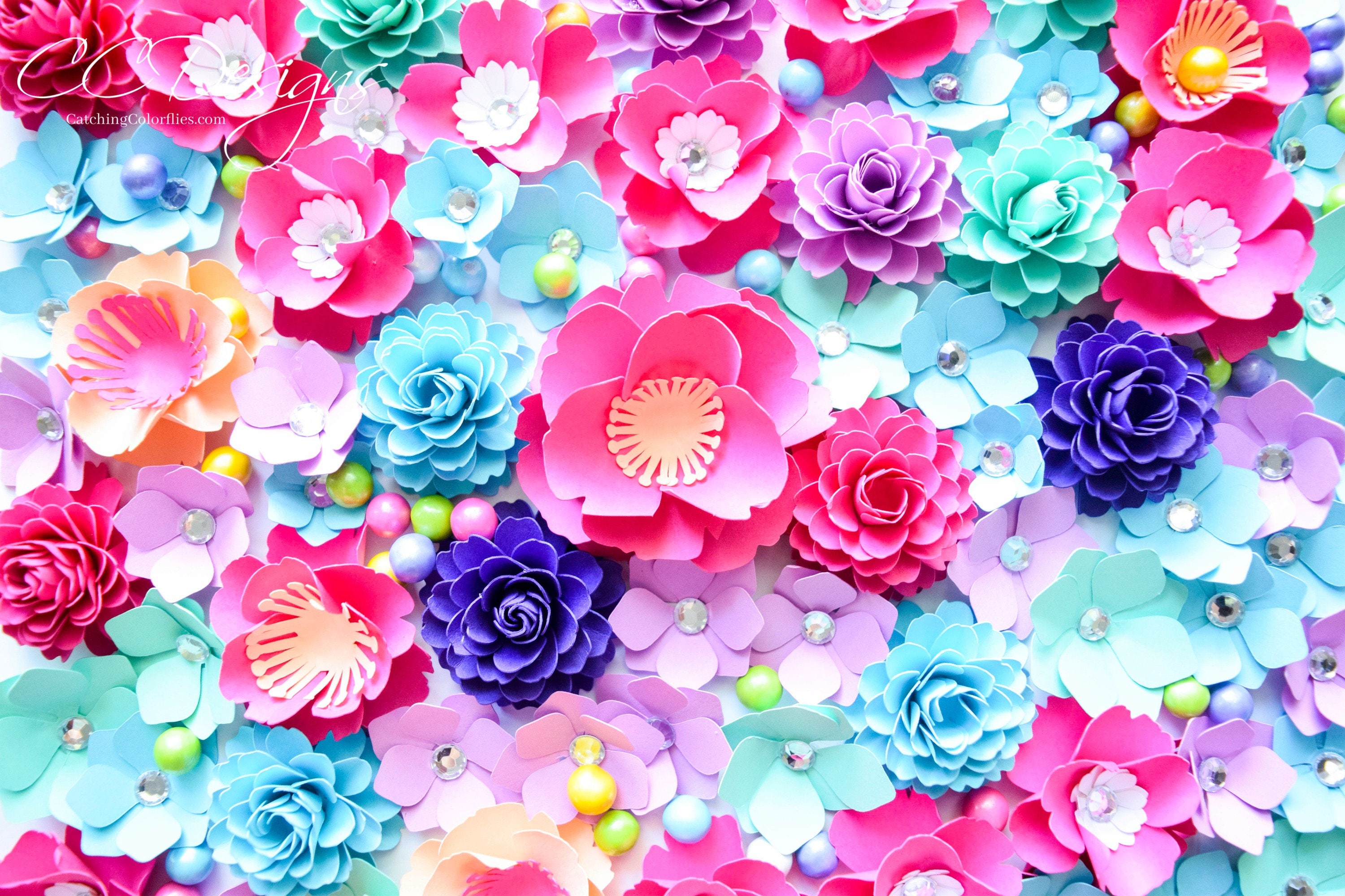 small paper flowers paper flower svg cut files pink paper small paper flower