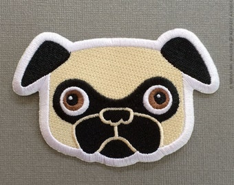 Tricky Fawn Pug Patch