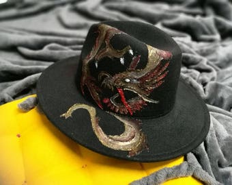 fasion - fedora - hat- caps - fedora hats for women - fedora hat for man - dragon hat-winter hat-winter hat-man hat-crazy look