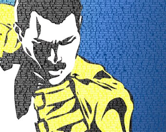 Queen - Freddie Mercury Lyrical 24x32 Canvas Print - Classic Rock - Music