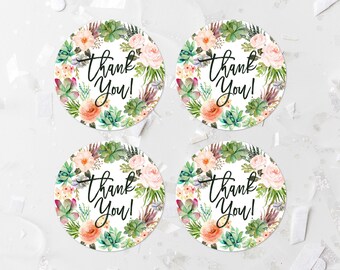 Cactus thank you tag | Etsy