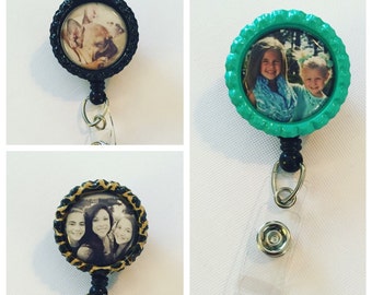 Photo ID badge reel