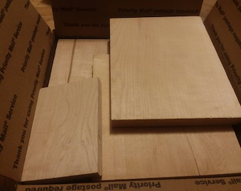 FREE SHIPPING Scrap Wood, Bowl Blanks, Maple Wood, Craft Wood, Hardwood, Turning Blank, Pen Blanks
