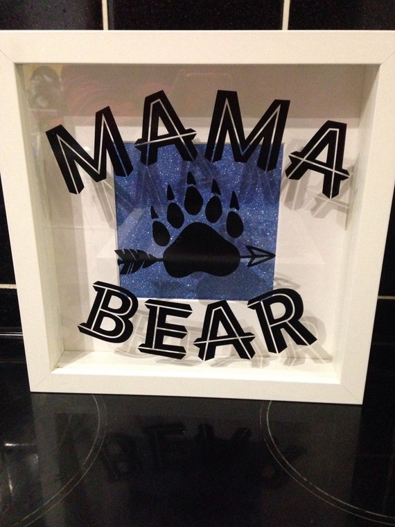 Mama Bear Box Frame Gift For Mum Frames Thank You