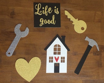 Home Sweet Photo Props 6 Piece Set Home Sweet Photo Props 6 Piece Set