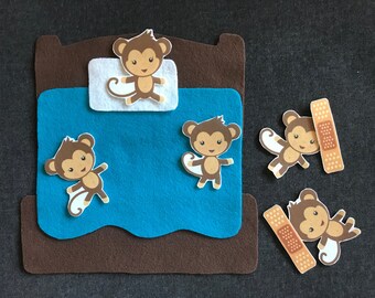 Five little monkeys | Etsy