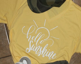 hello sunshine tee shirt