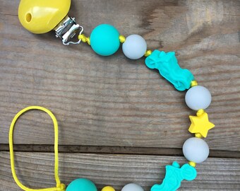 Silicone teething pacifier