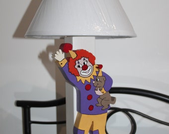 The clown and his dog lamp