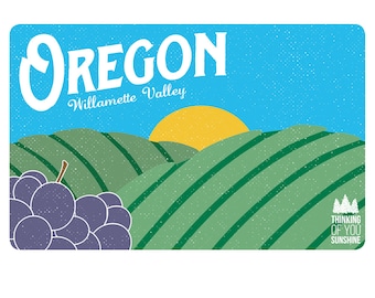 Oregon Willamette Valley Vintage | Postcard