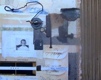 The Adoption- 10" X 10" Original mixed media collage