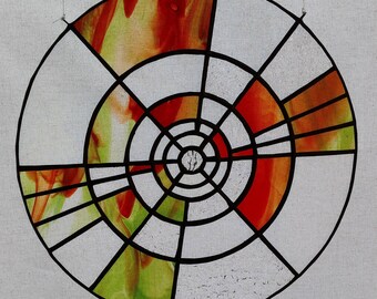 Geometric Stained Glass Suncatcher