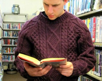 O'Casey Aran Sweater Knitting Pattern PDF