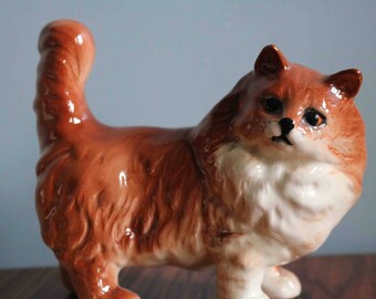 Large Beswick Ginger Persian Cat model no. 1898 In very good condition