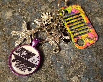 Jeep Rear View Mirror Bling - Just Jeep Beachy
