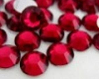 RHINESTONE RUBY - SOLD IN A TUBE - ONE FLAT SIDE