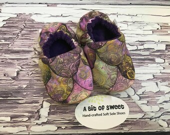 Made to Order Mermaid Scales Soft Sole Shoes
