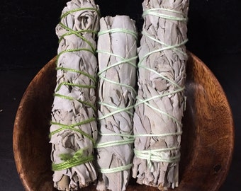 White Sage Smudge Sticks / Ceremony / Rituals / Protection / Cleansing