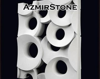 3D block Partition wall panel Plastic mold Gypsum castings Gypsum Wall 3D Decorative Wall block Tile mold Concrete mold OL