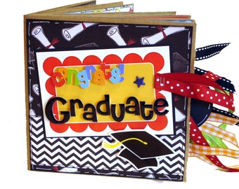 Graduation Scrapbook - Graduation Gift - High School Graduation - College Graduation - Paper Bag Scrapbook - Mini Scrapbook - Photo Album