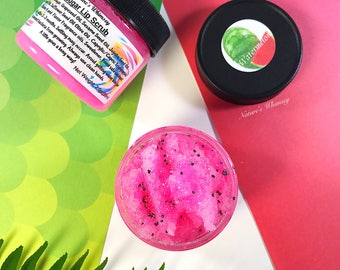 Watermelon Lip Scrub - Lips - Lip Balm - lush exfoliating lip scrub Sugar Lip Scrub, Lip Care, Lip Treatment, 2.o oz. gently dry lips