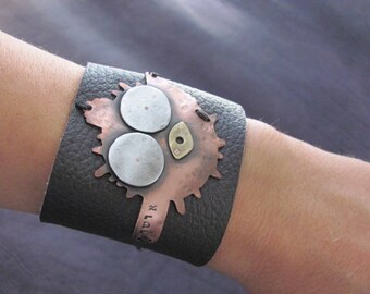 Cuff Women Bracelet, Womens Cuff Bracelet, Womens Cuff Leather, Cuff Leather Bracelet, Womens Leather Bracelet, Leather Cuff for Women, Gift