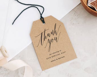 wedding favor tags template word