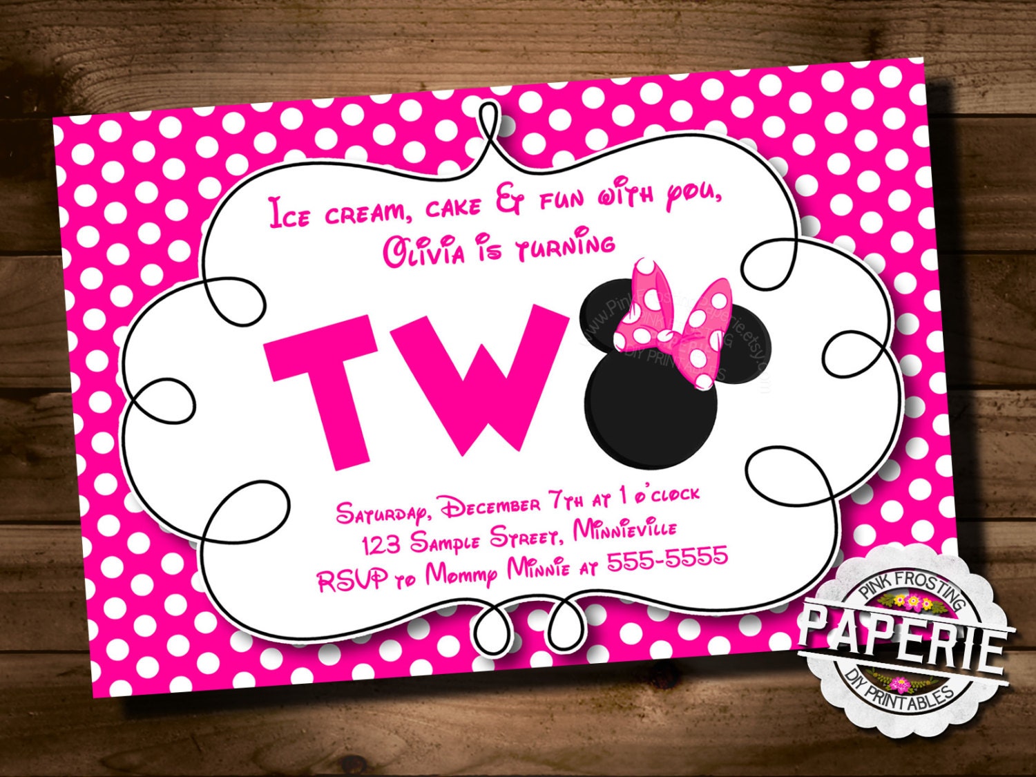 second birthday invite