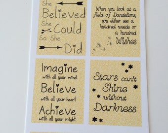 Glitter quotes | Etsy