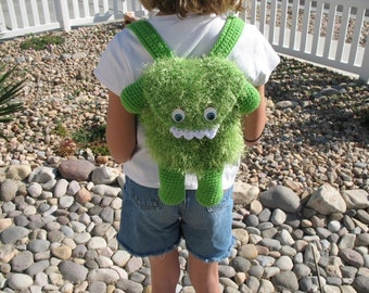 Crocheted Furry Monster Bag Pattern