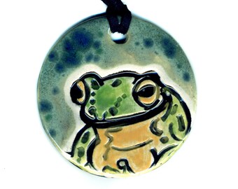 Frog Ceramic Necklace