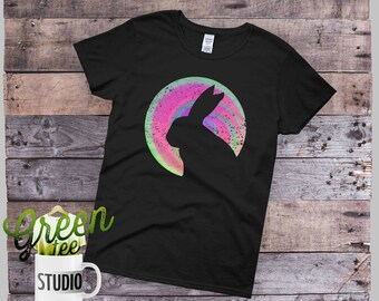 Trippy Alice In Wonderland Womens Tee | Rabbit Hole TShirt | Alice Wonderland TShirt | Trippy TShirt Women | Trippy Rabbit Tee | Ladies