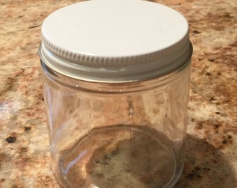5 ounce clear glass jar for candles