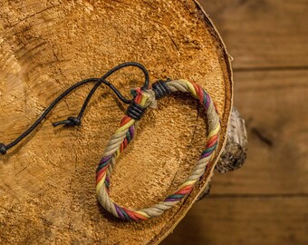 Herringbone weave bracelet/handmade rope bracelet