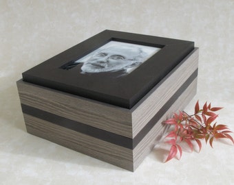 Milan human urn, Human ash urn, ash container, large wooden urn, container for ashes, box for ashes, memorial urn