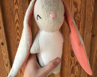 Emma the Rabbit, organic rabbit, rabbit, stuffed rabbit, organic toy, stuffed bunny, stuffed animal, velveteen rabbit, organic, bunny