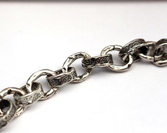 Heavy Chain Artisan Chain Oval Sterling Chain